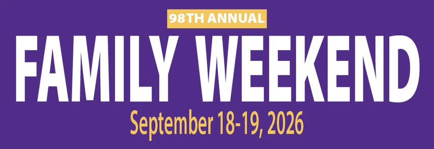 Logo for Family Weekend 2026